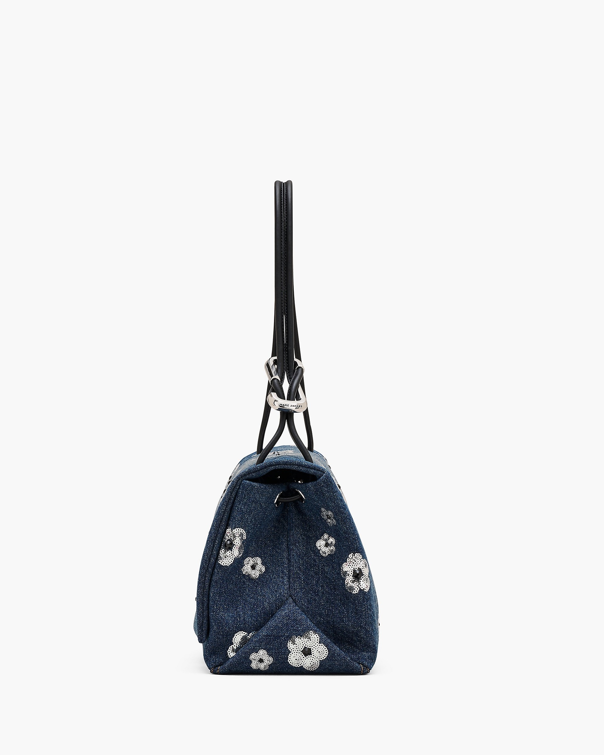 THE SEQUIN DAISY DENIM LARGE DUAL BAG - 6