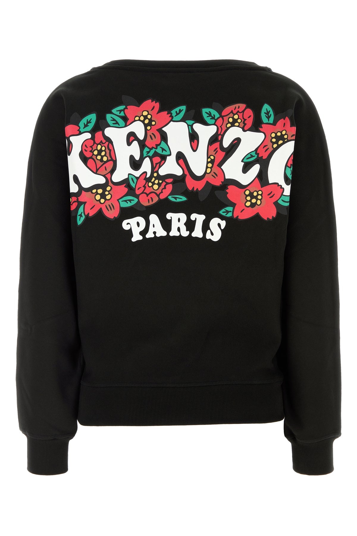 Black cotton sweatshirt - 2