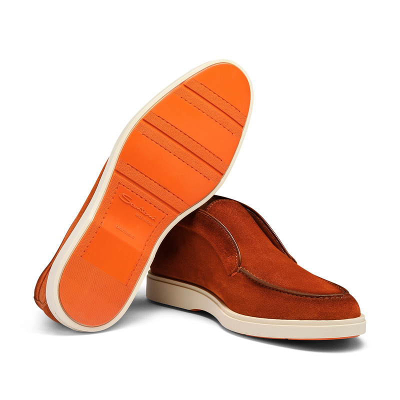 Men's orange suede desert boot 4