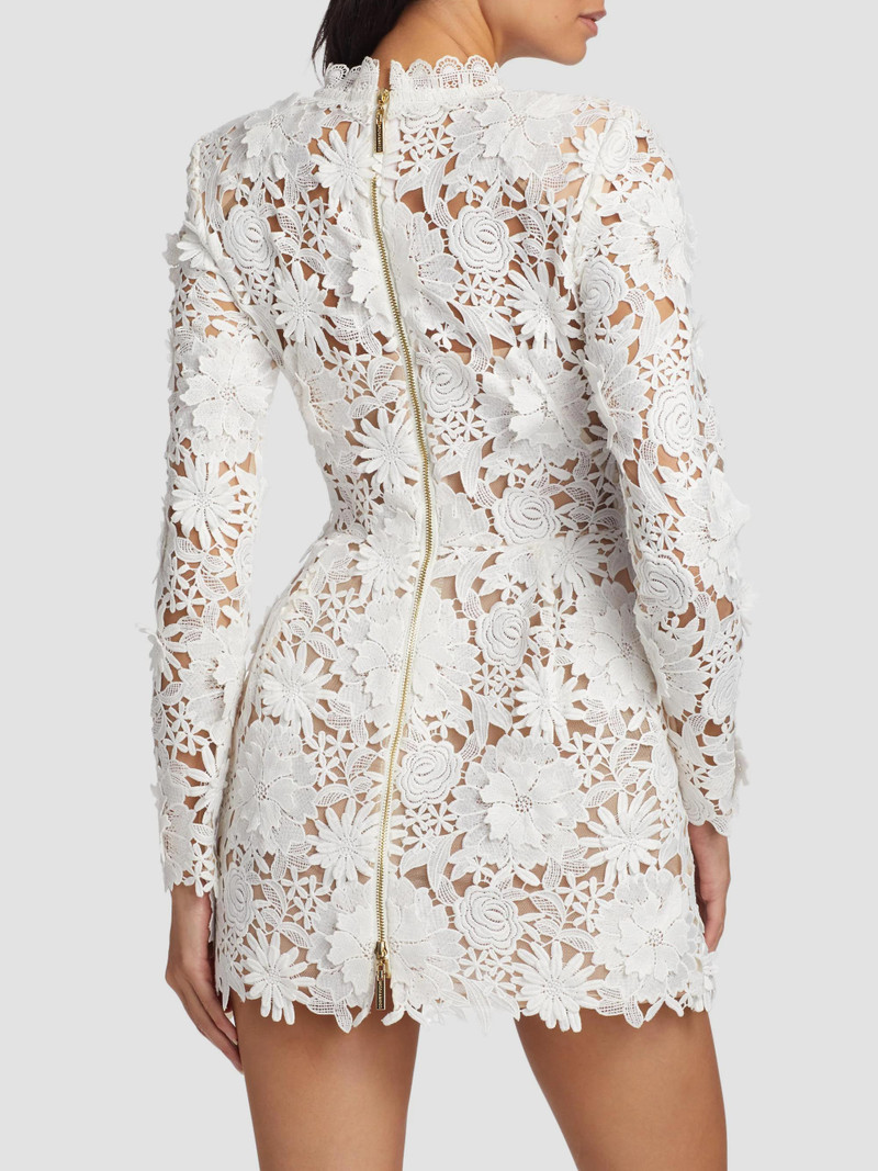 Women's Maia Lace Long-Sleeve Minidress - White 5