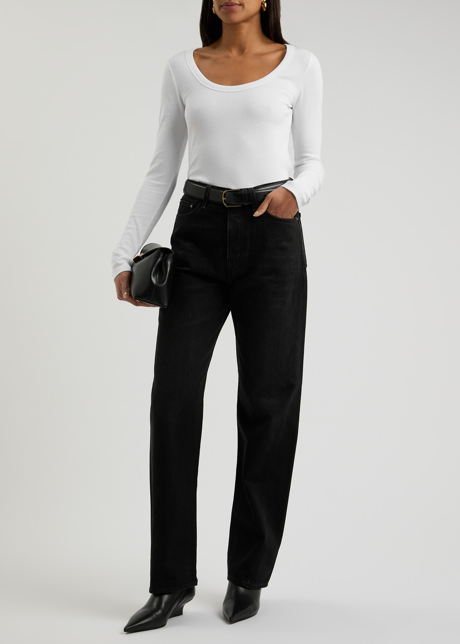 Toteme Ribbed Stretch-cotton top - 4