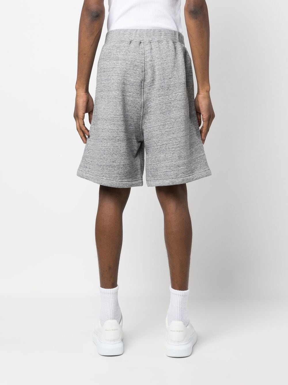 logo-embroidered striped track pants - 4
