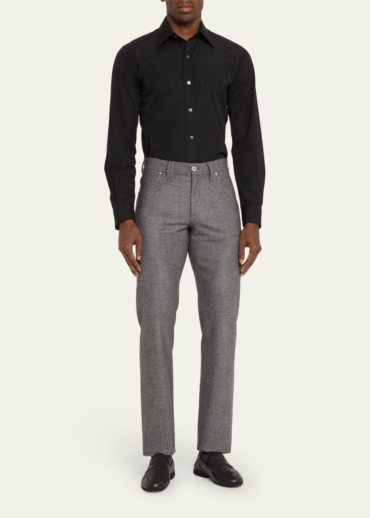 Men's Meribel Wool Flannel 5-Pocket Pants - 2