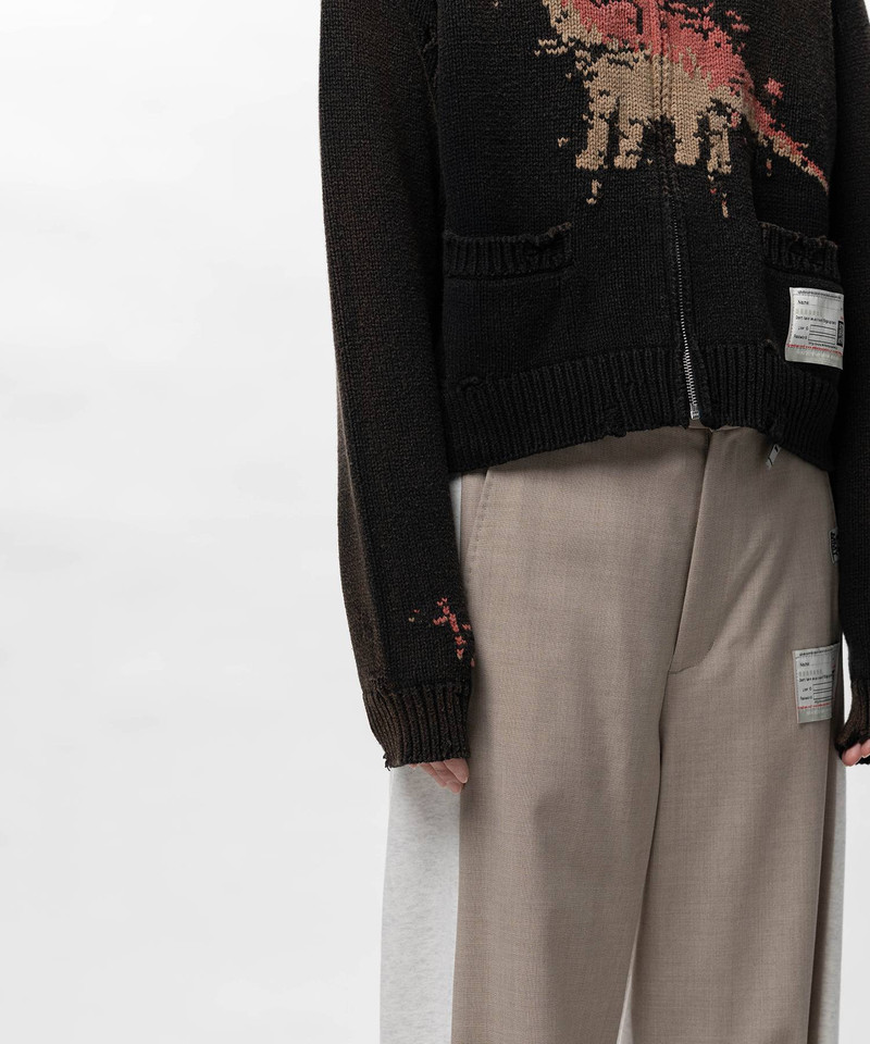 Dinosaur Jacquard Knit Cardigan 9