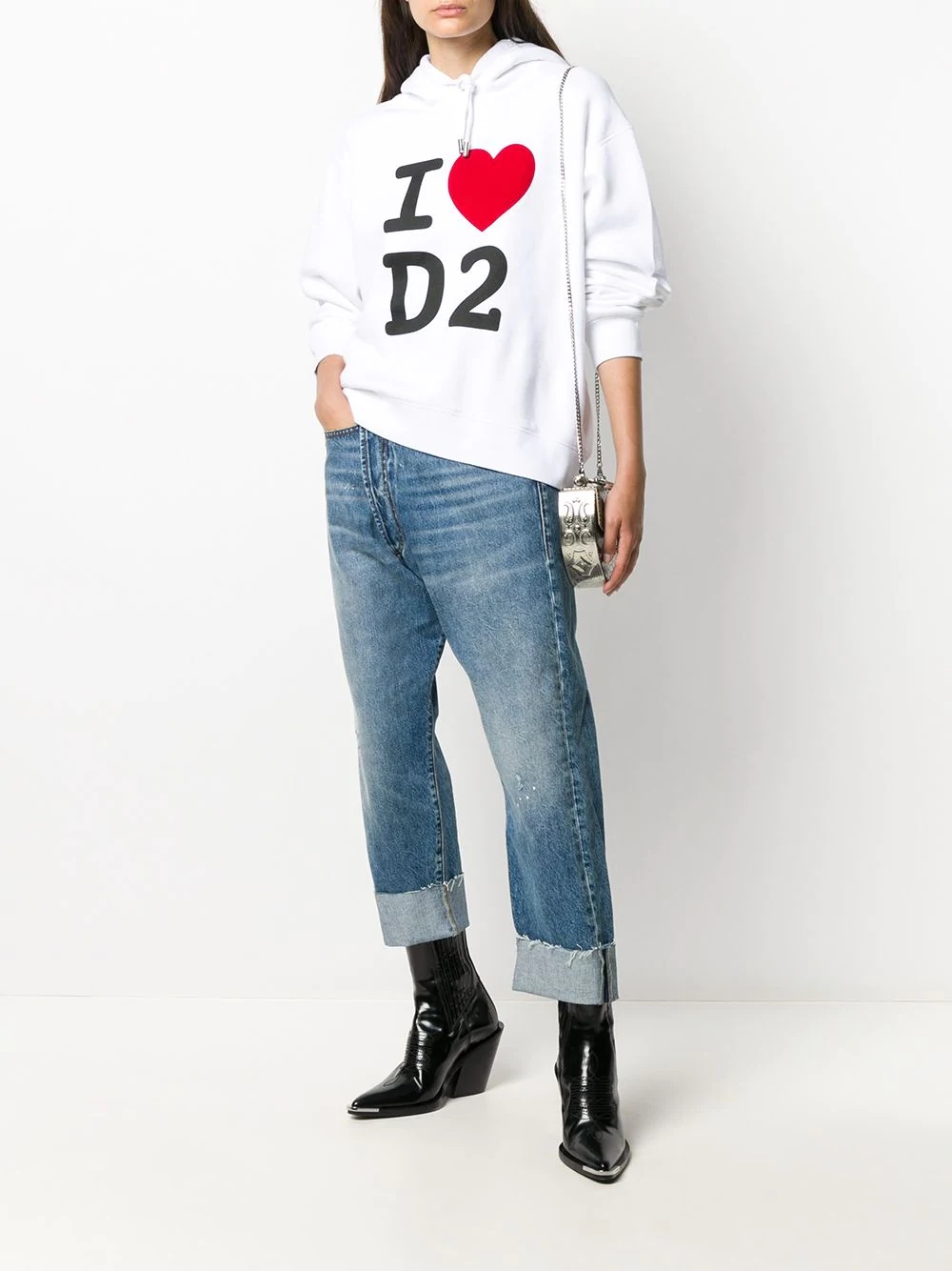 I Heart D2 print hoodie - 2