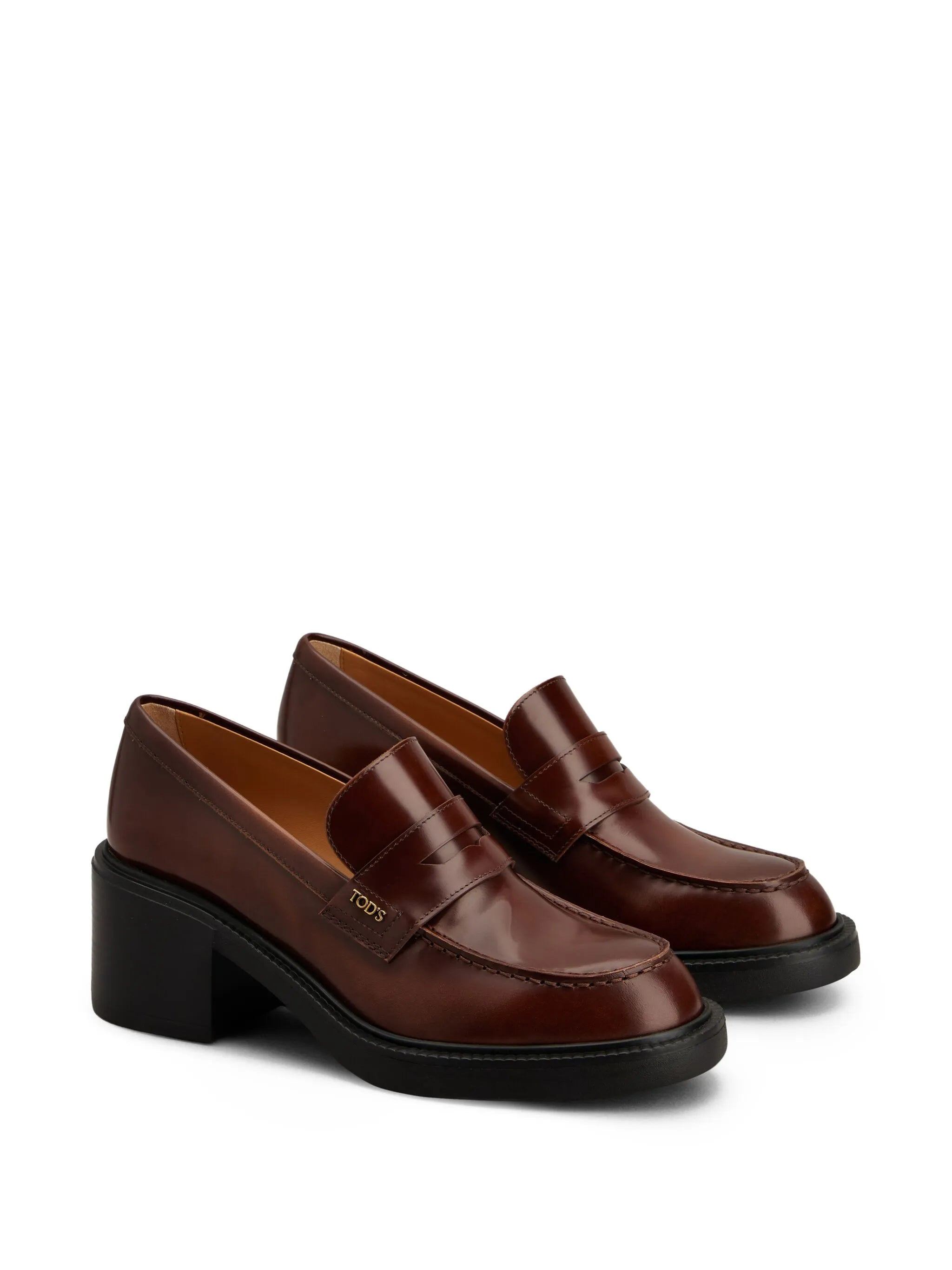 60mm leather loafers - 2