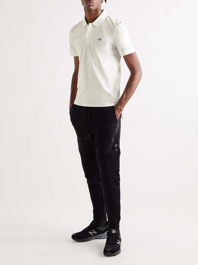 C.P. Company Slim-Fit Logo-Embroidered Stretch-Cotton Piqué Polo Shirt outlook