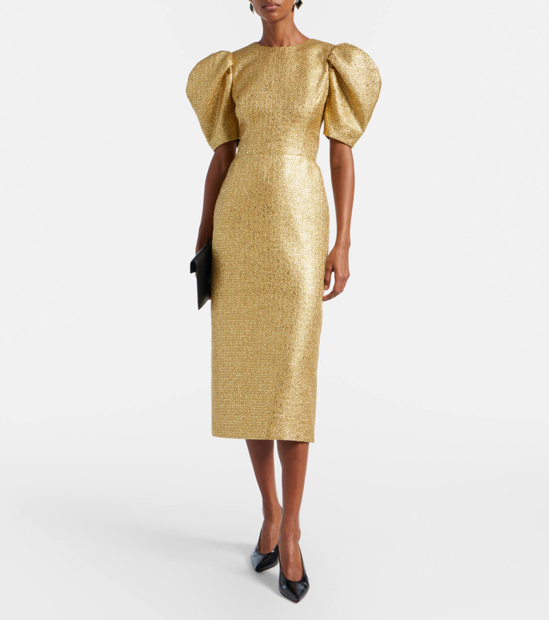 CAROLINA HERRERA Tweed midi dress outlook