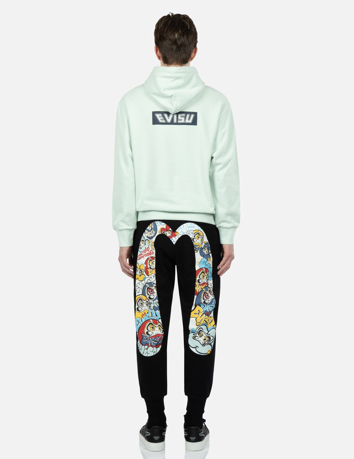 Daruma Denim Appliqué Hooded Sweatshirt - 6