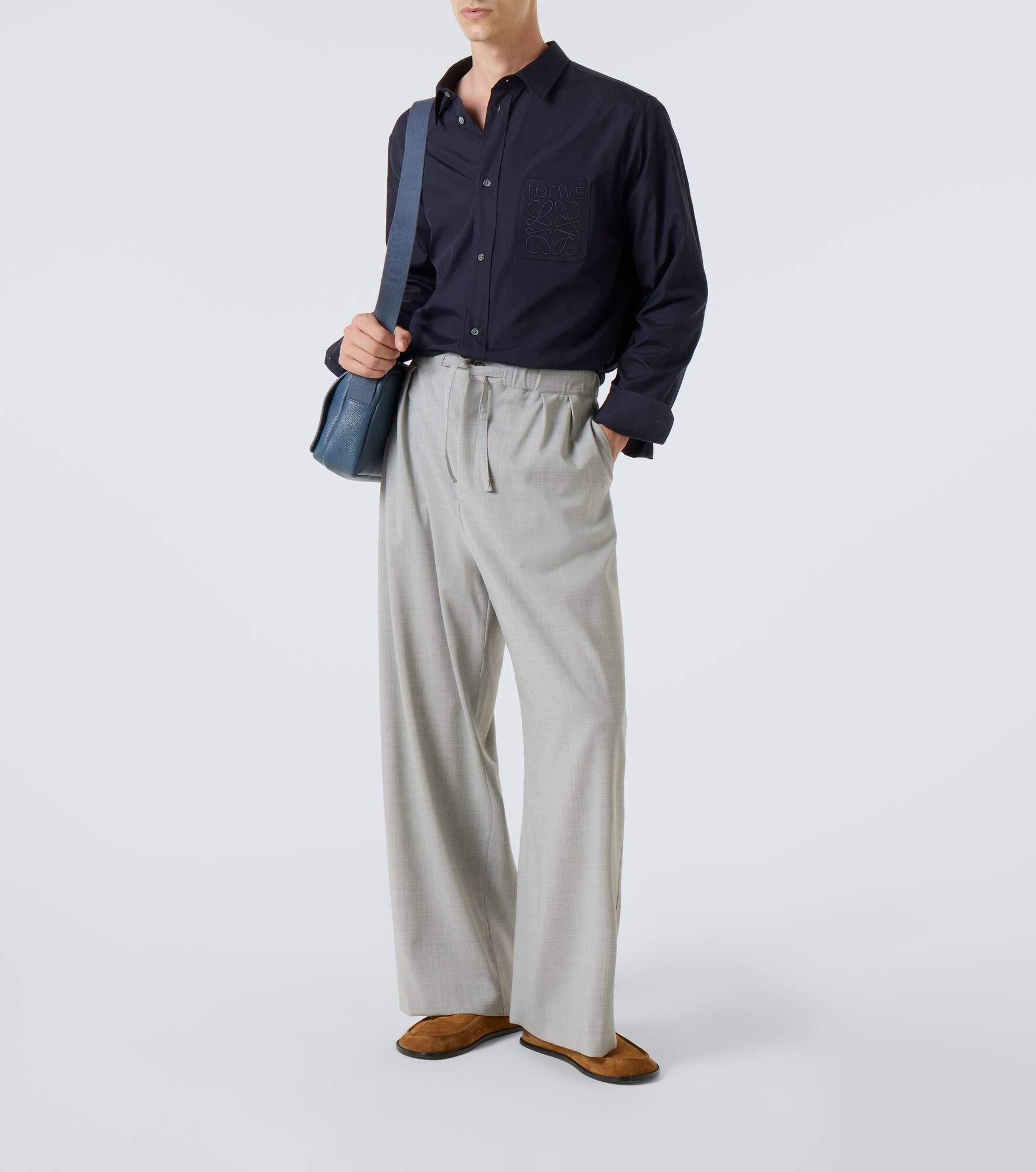 Logo cotton poplin shirt - 2