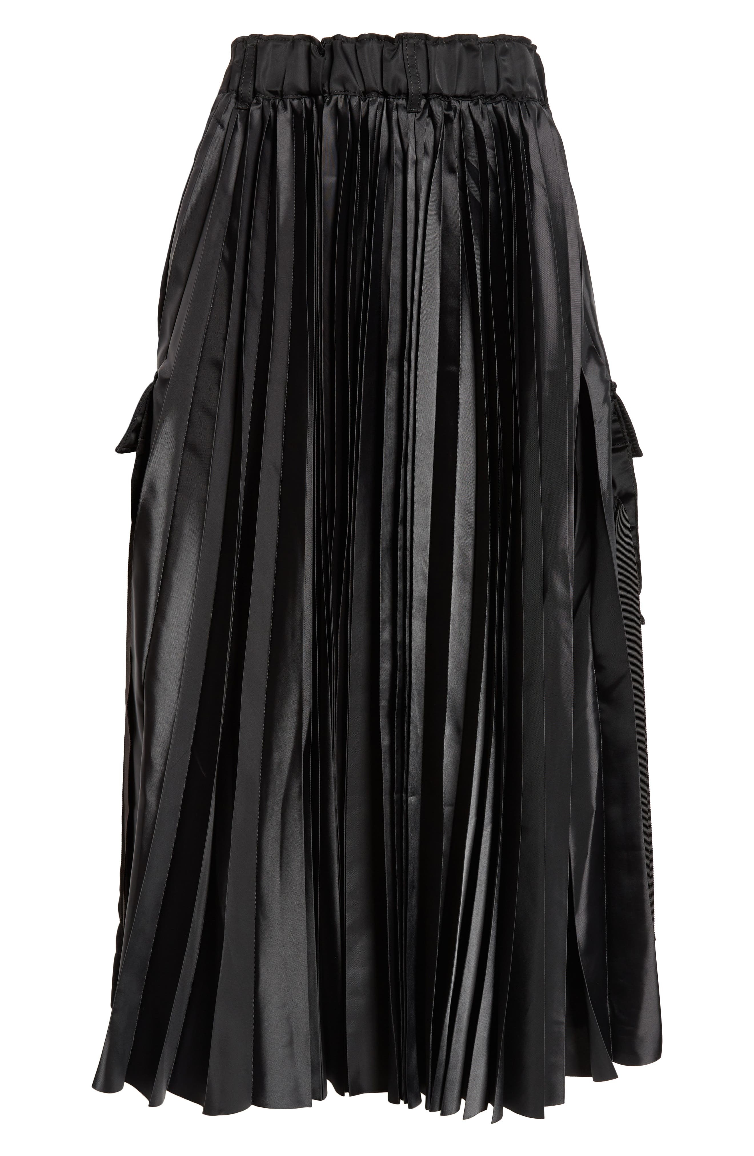Insulated Nylon Twill Midi Cargo Skirt - 8