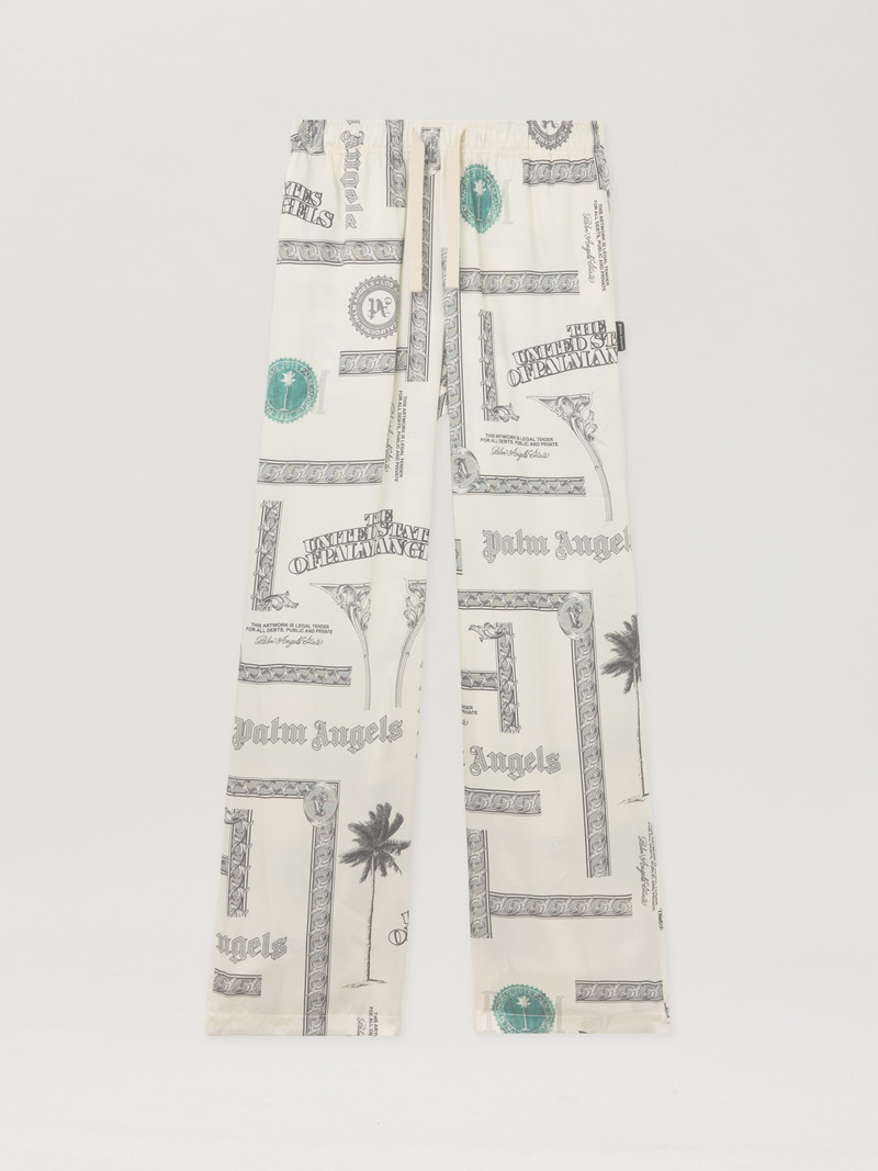 Dollar Print Wide-Leg Pants 1