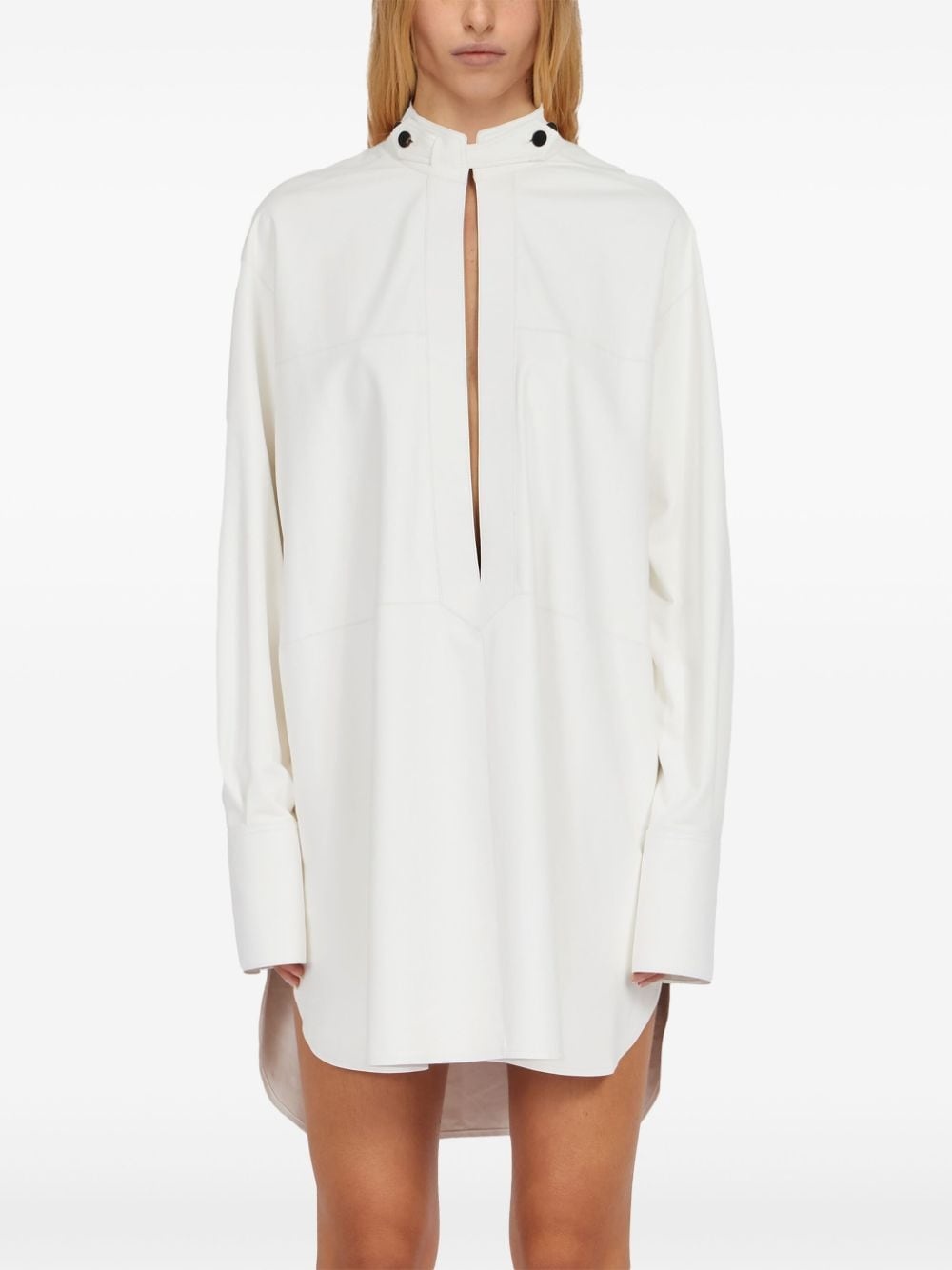 frog-collar long-sleeved kaftan - 3