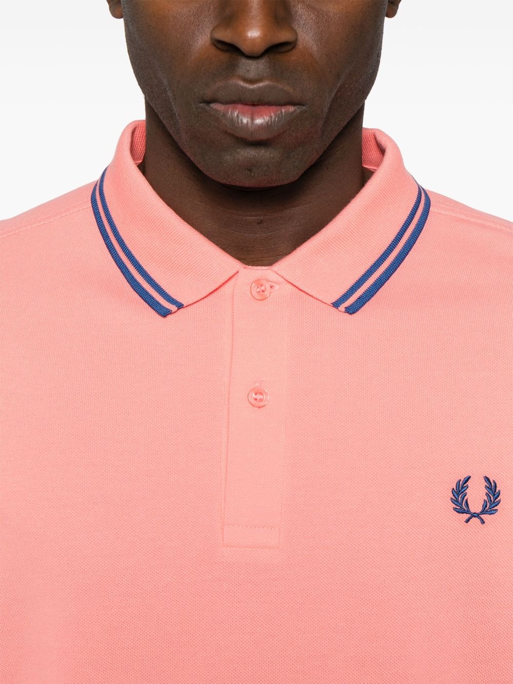 x Fred Perry logo-embroidered polo shirt - 4