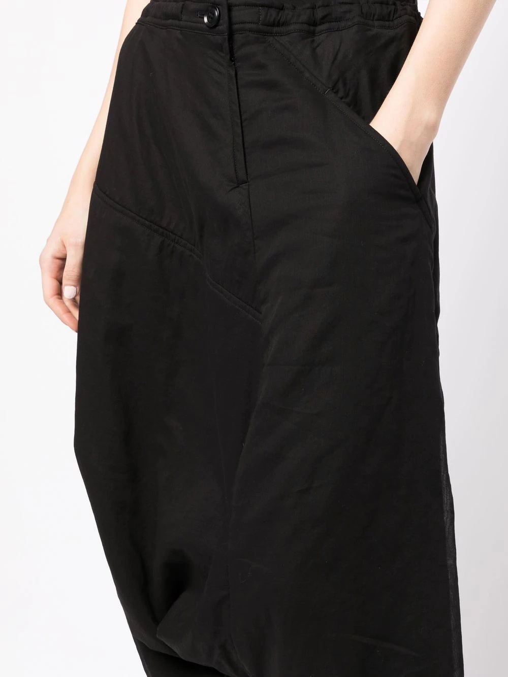 asymmetric cropped trousers - 5