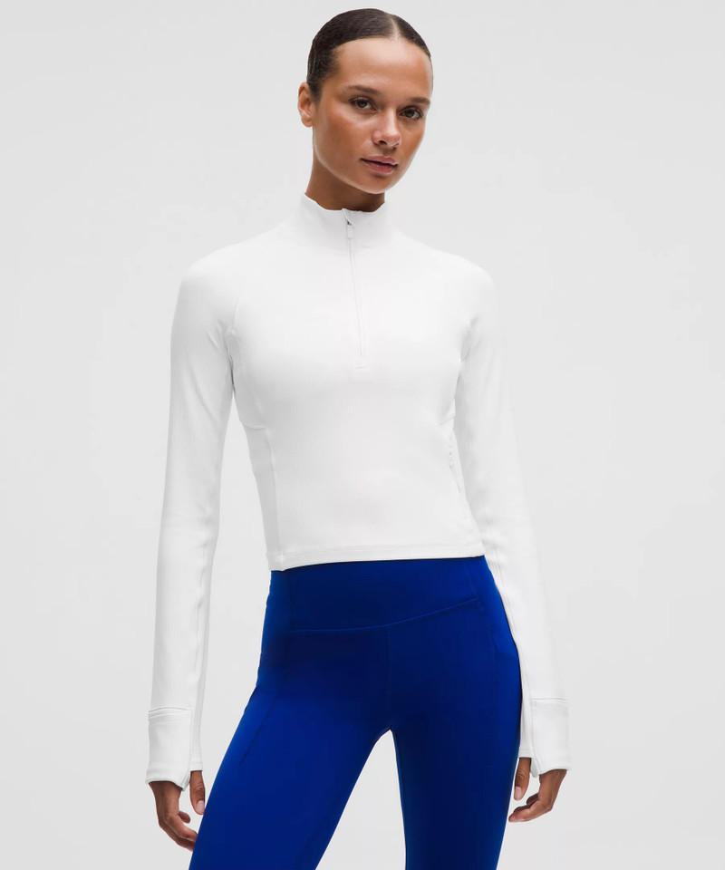 It's Rulu Ribbed Cropped Half Zip *Updated 1