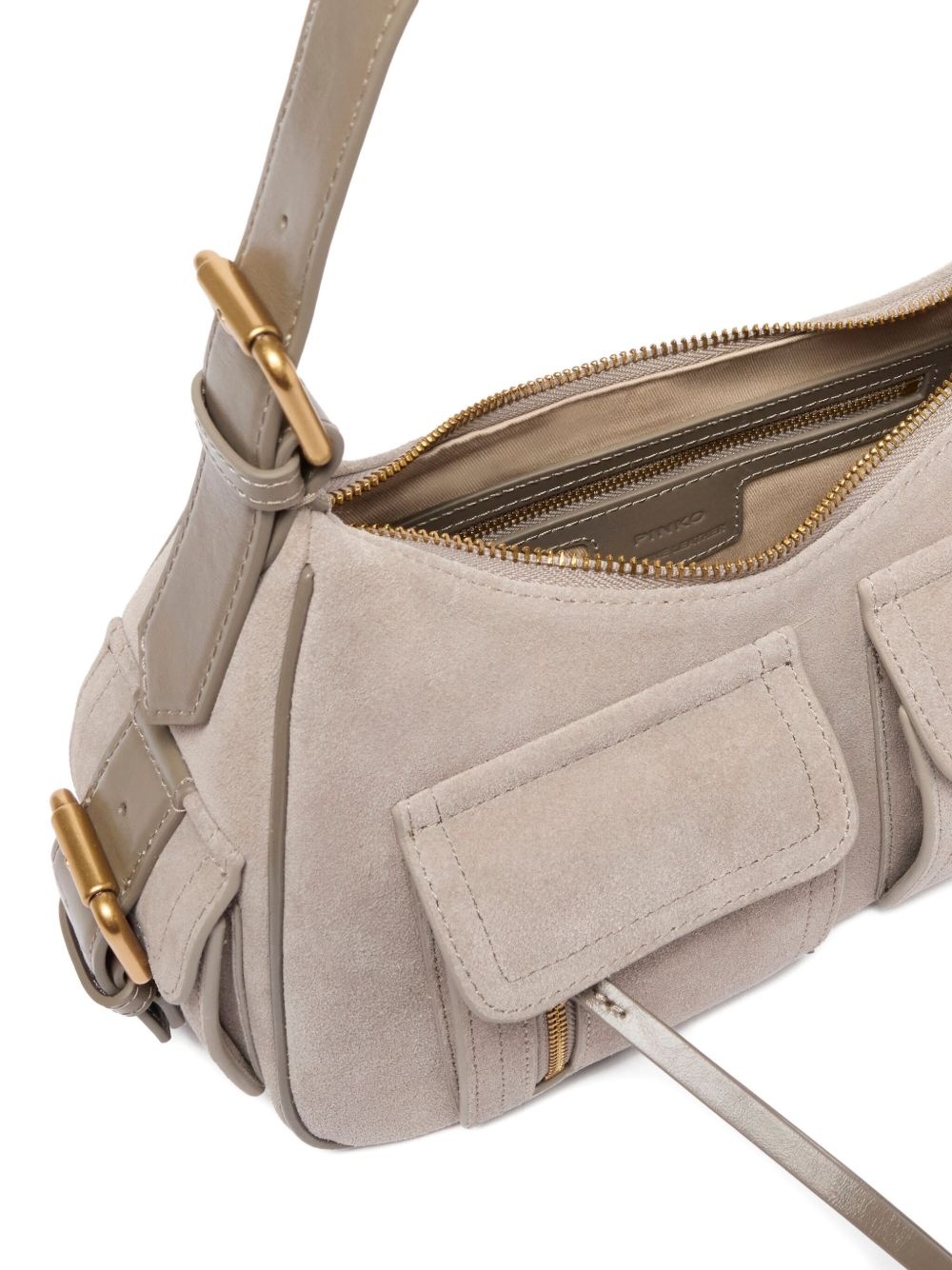 suede shoulder bag - 4