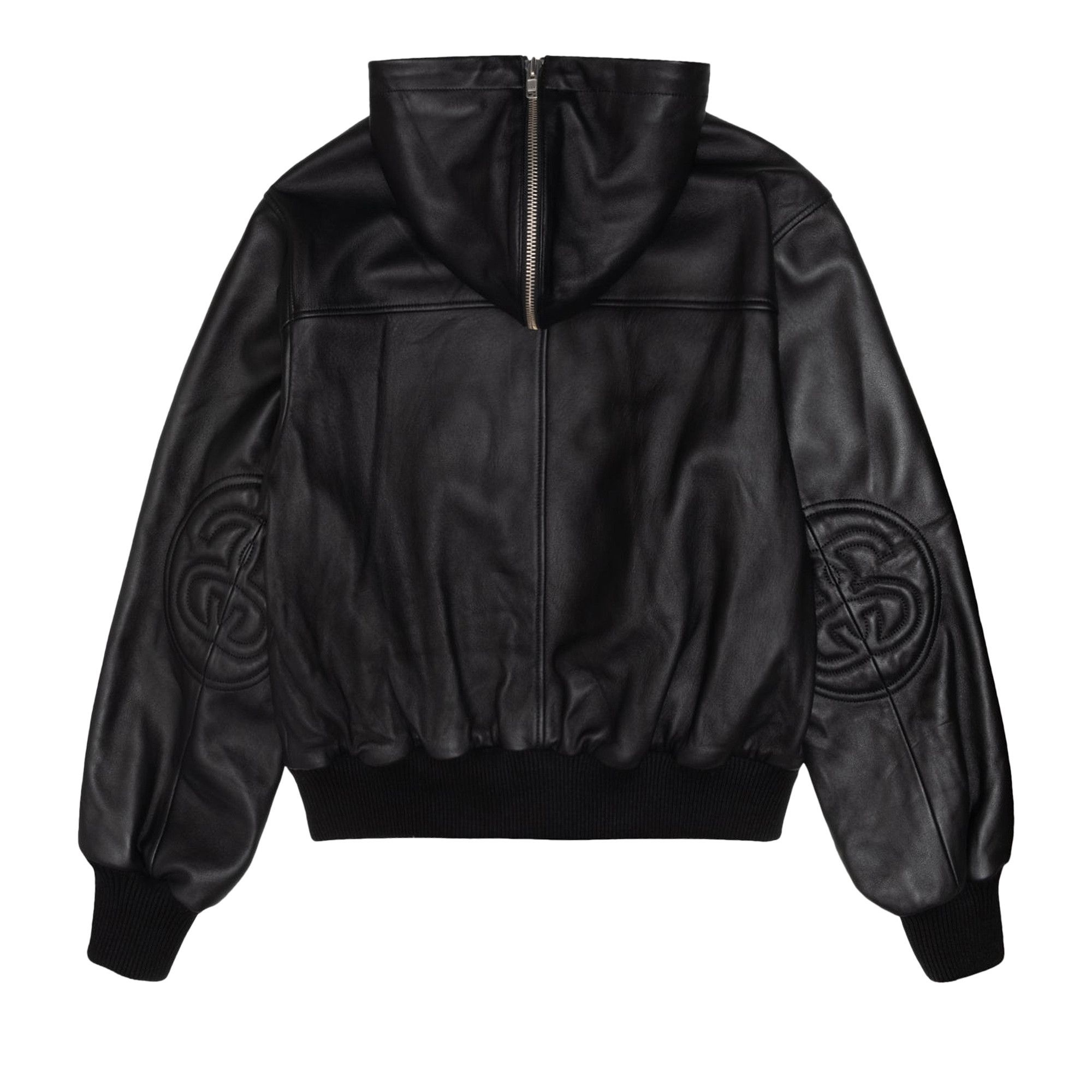Stussy SS Link Leather Bomber 'Black' - 2
