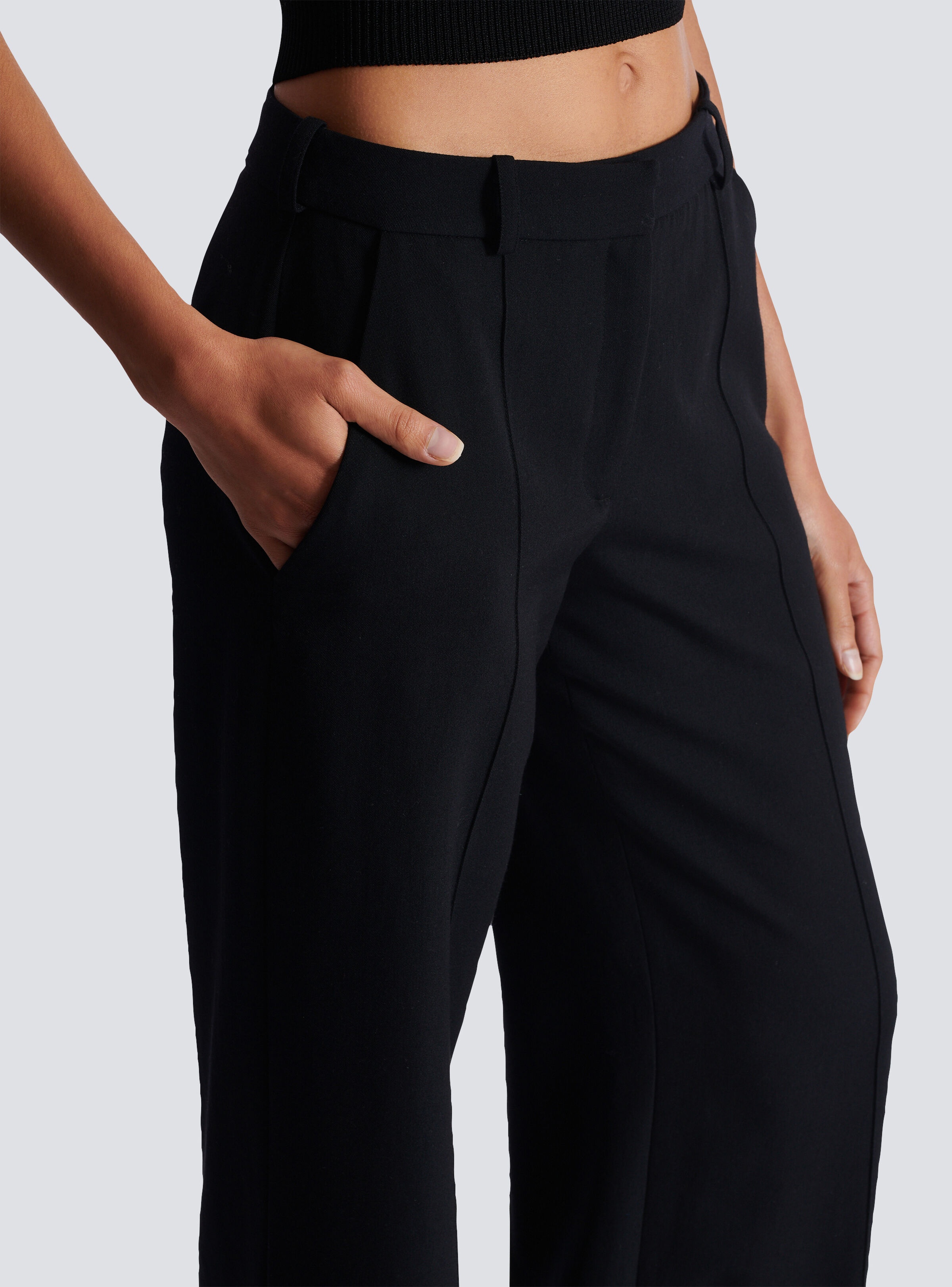 Tailored grain de poudre trousers - 6