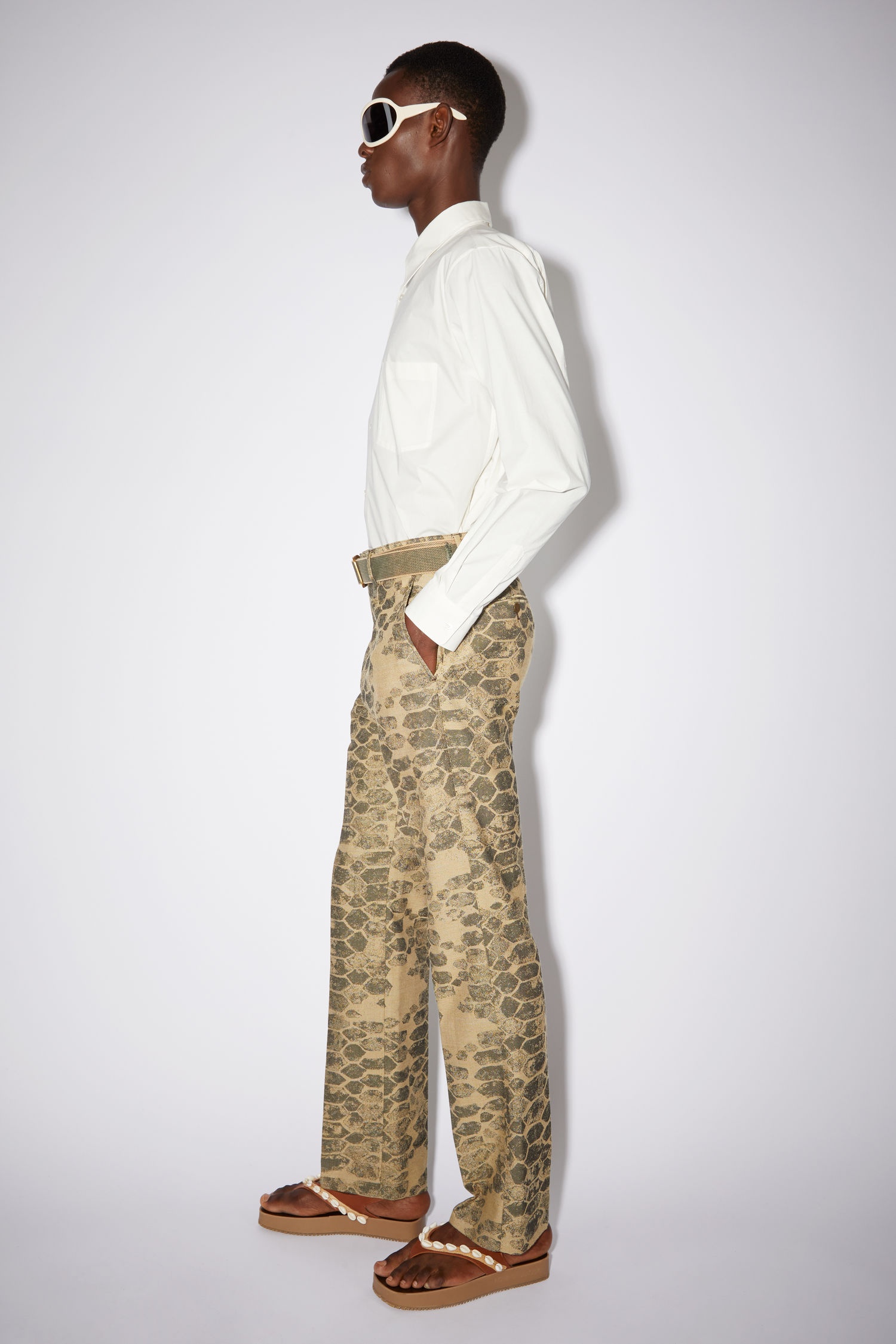 Tailored trousers - Brown - 4