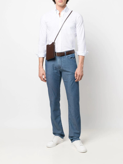 Canali long-sleeve poplin shirt outlook