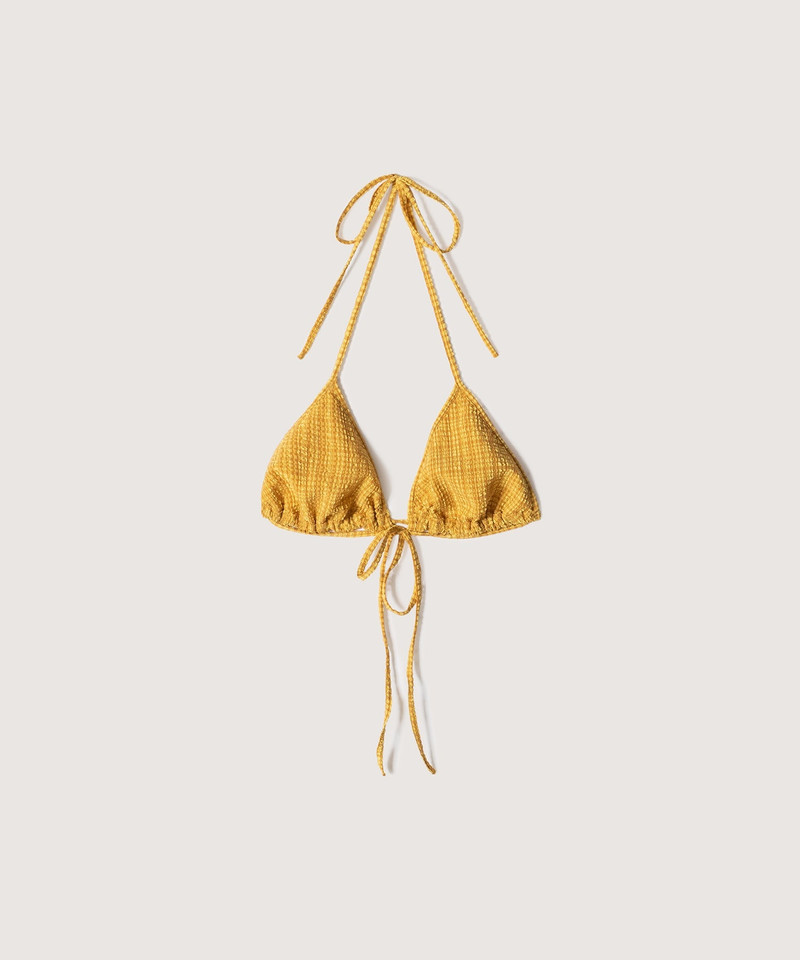 Nanushka Checked Seersucker Bra Top outlook