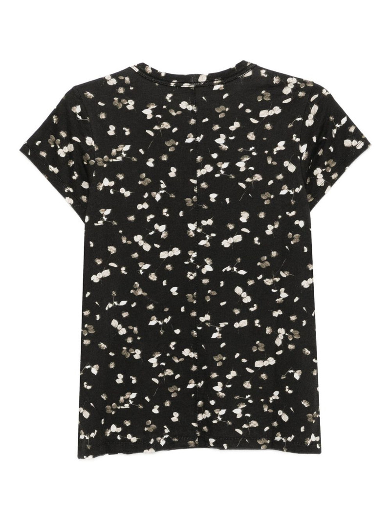 rag & bone all-over floral print T-shirt outlook