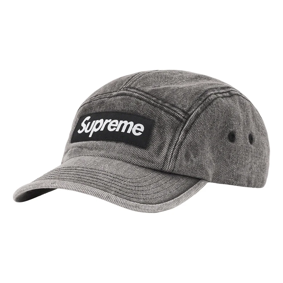 Supreme Denim Camp Cap 'Grey White' SUP-FW22-1045 - 1