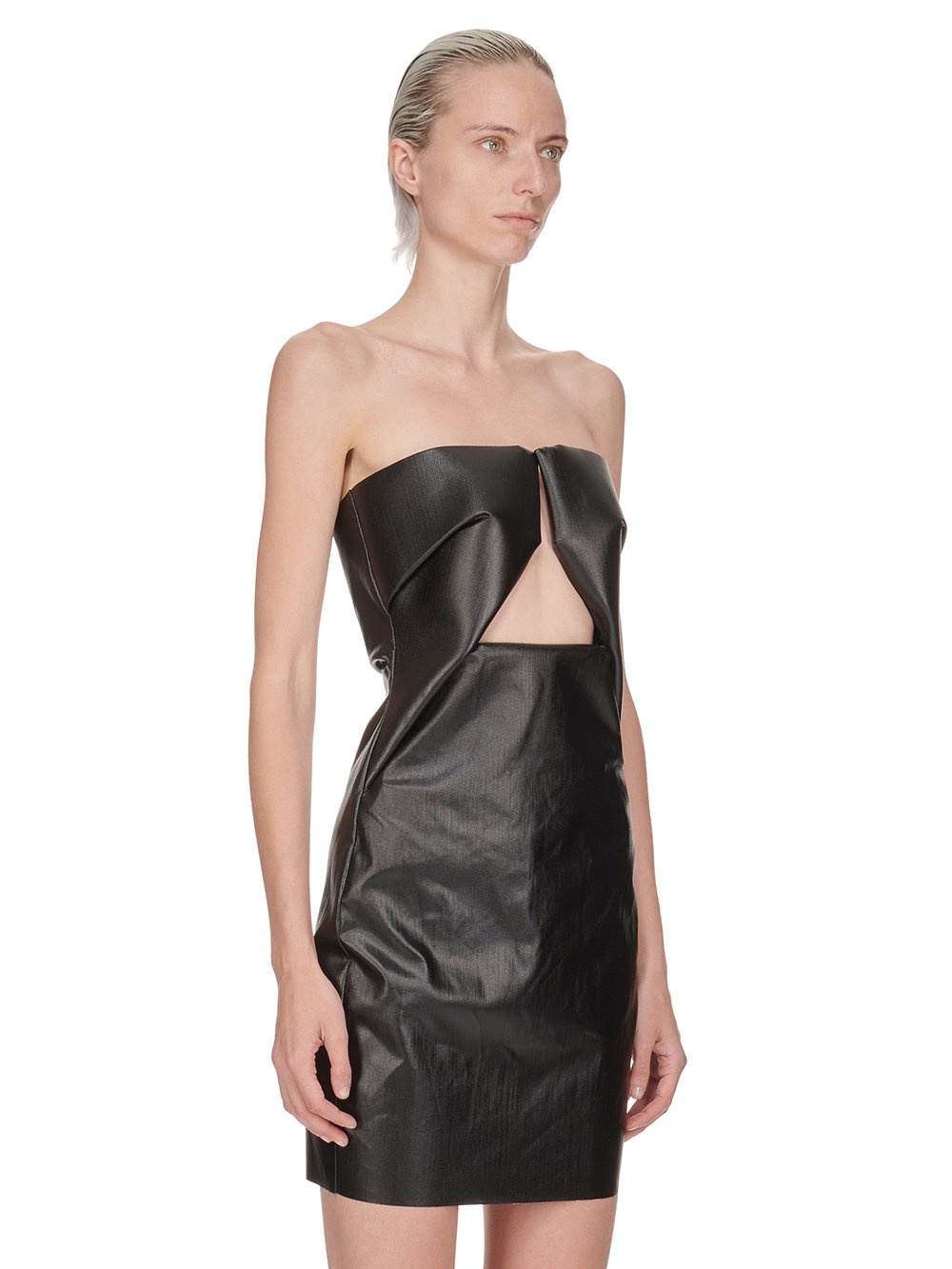 ワンピース Rick Dress Rick Owens Ribbed One Shoulder Dress In Amethyst in Amethyst