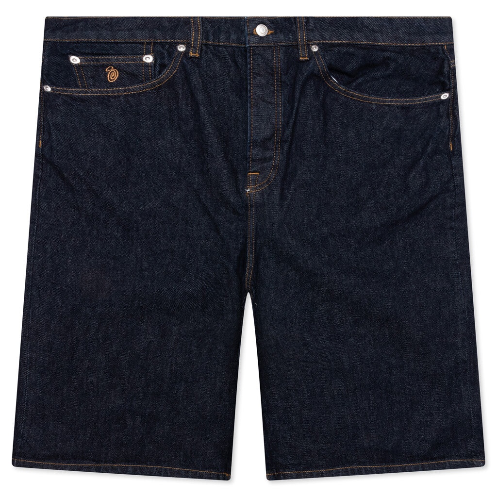 BIG OL SHORTS DENIM - RINSED INDIGO - 1