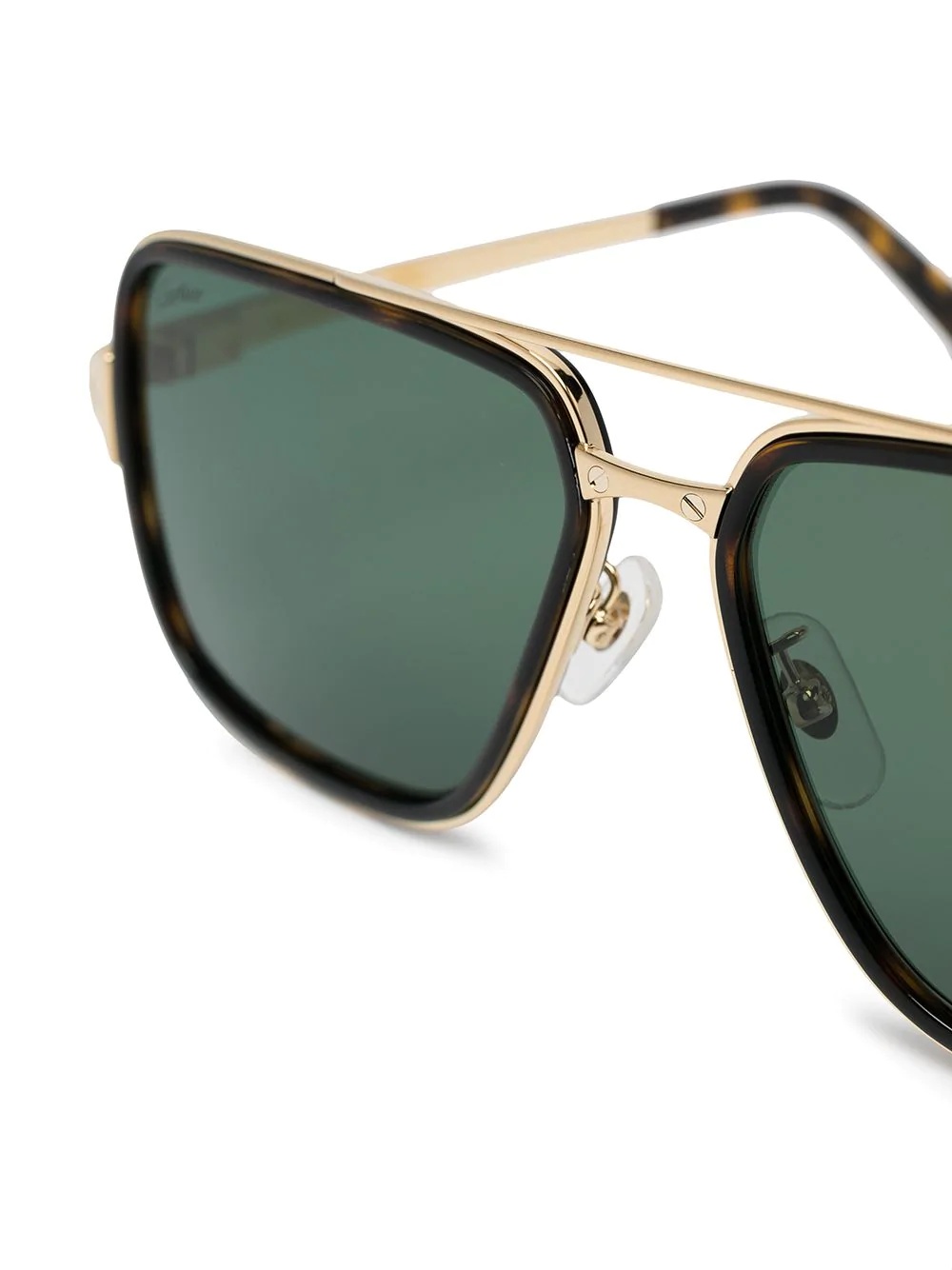 tortoiseshell aviator sunglasses - 3