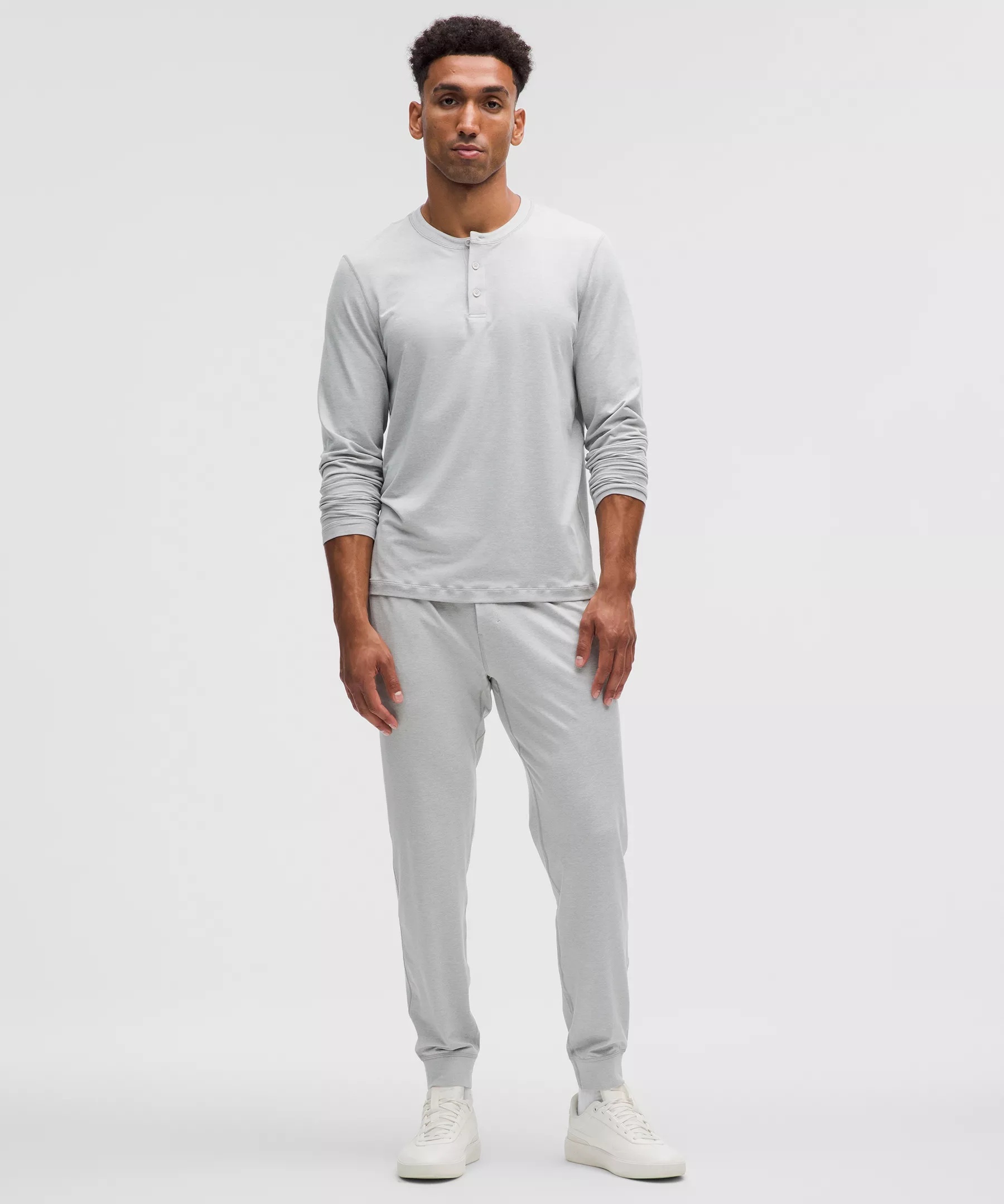 Soft Jersey Long-Sleeve Henley - 2