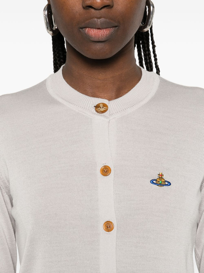 logo-detail buttoned cardigan 5