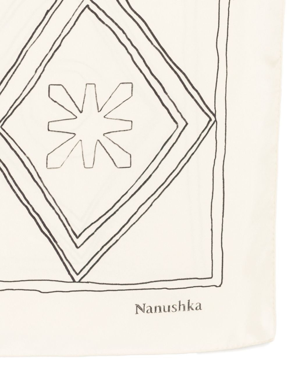 symbol argyle silk scarf - 2