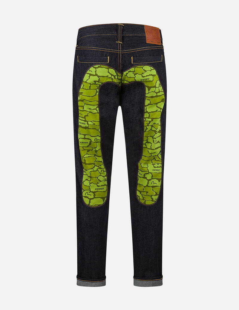 EVISU Ishigaki Camouflage Inserted Daicock Slim Fit Jeans #2010 no.1 outlook