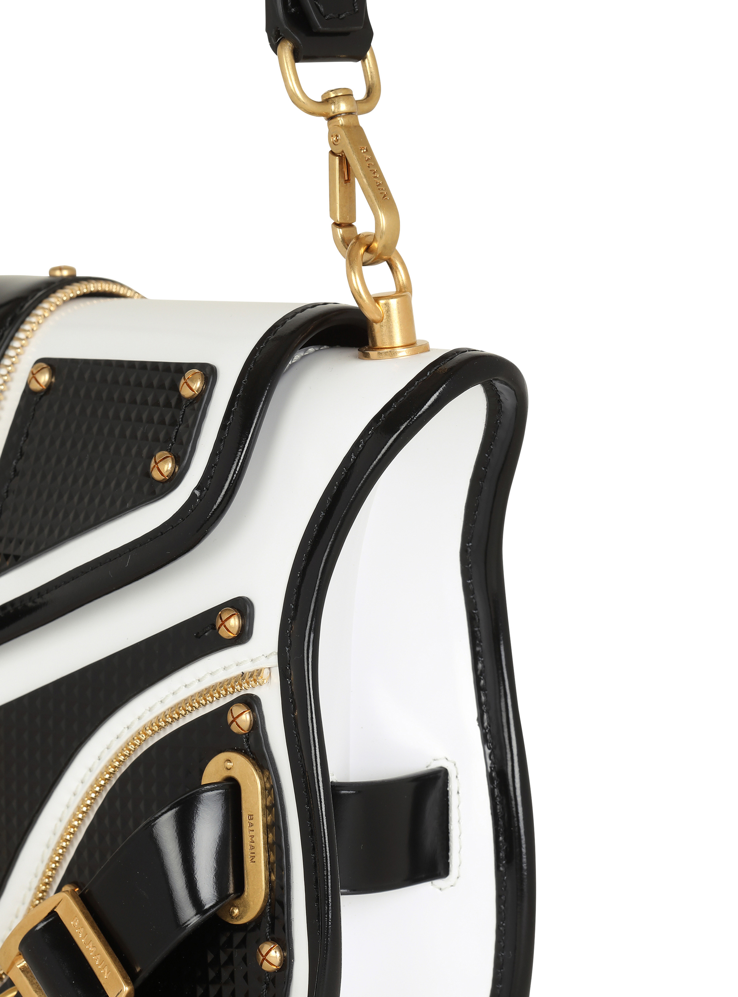 Blaze bag in smooth two-tone leather - 6