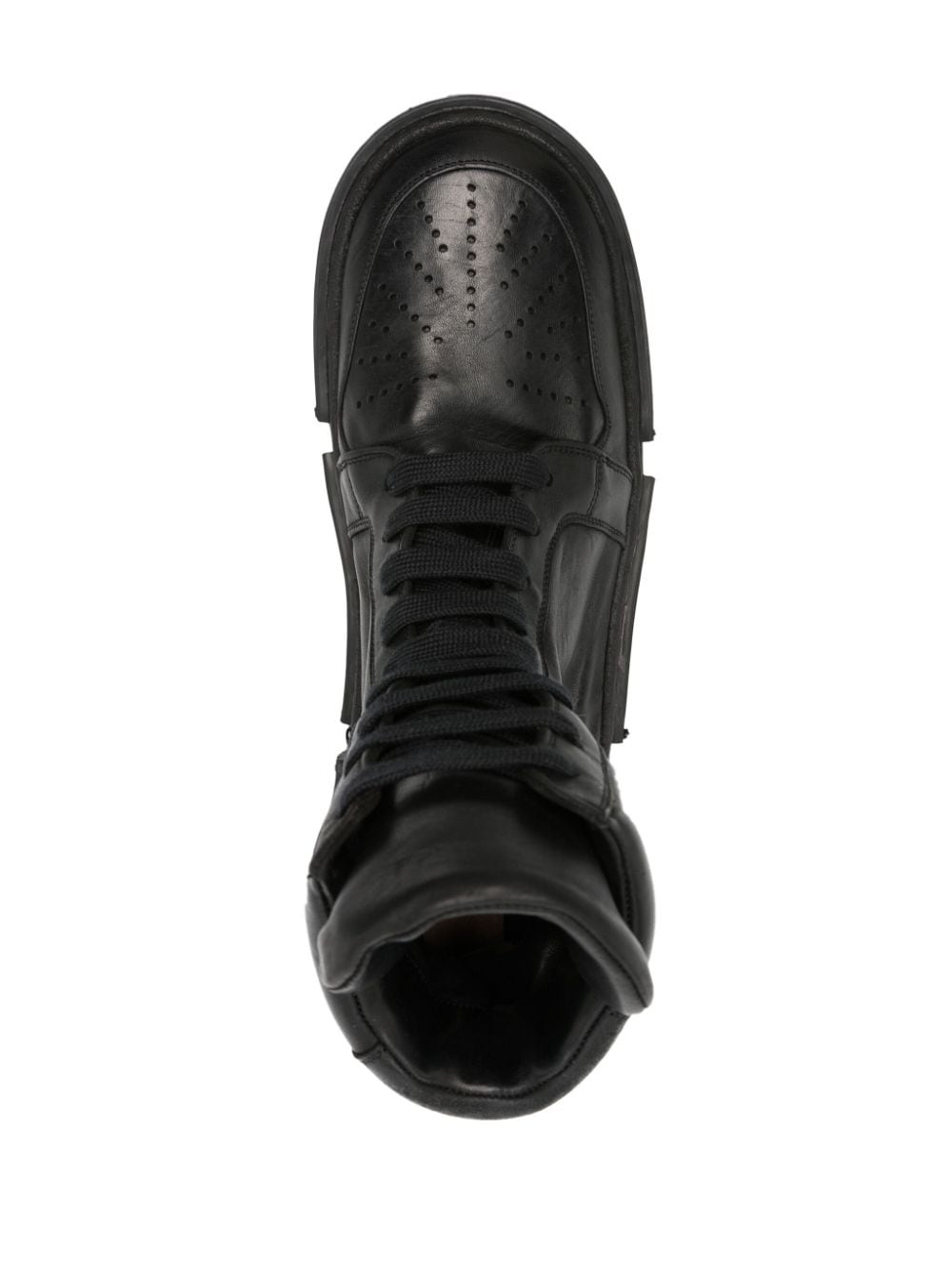 GJ06  leather high-top sneakers - 4