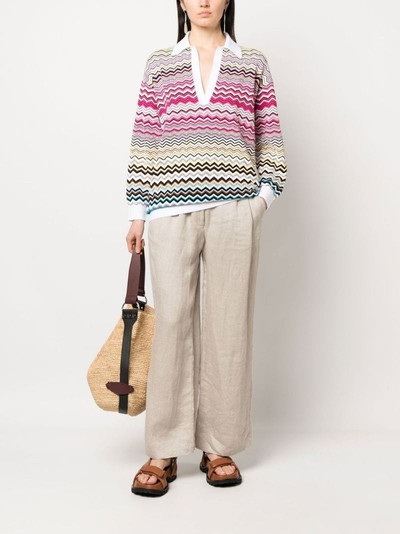 Missoni zigzag woven jumper outlook