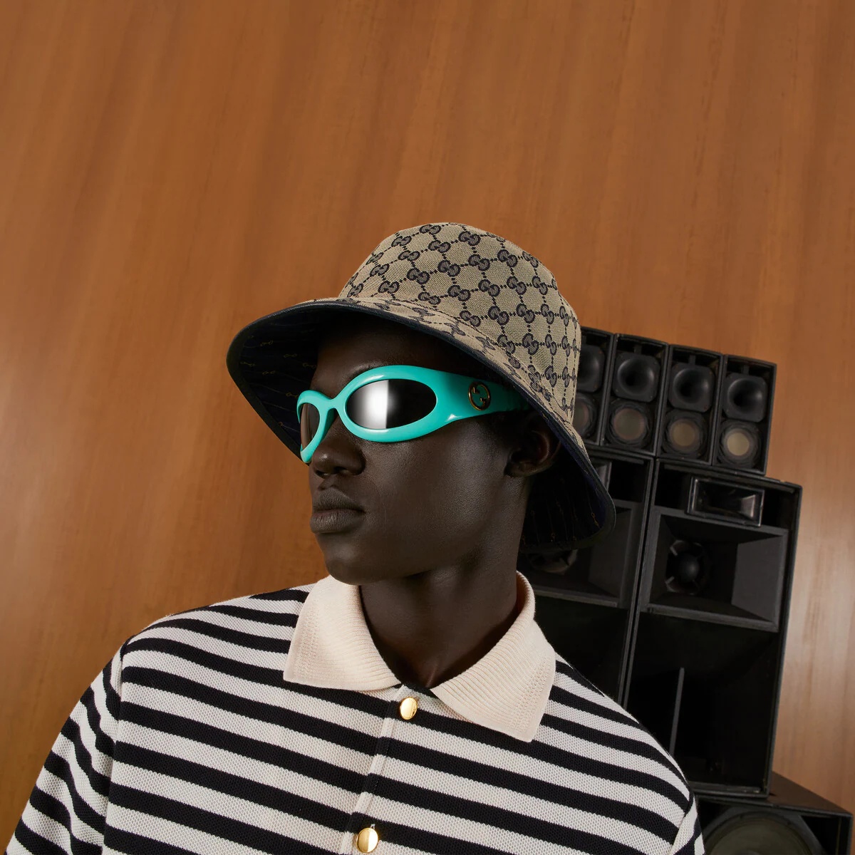 Reversible GG and Horsebit bucket hat - 4