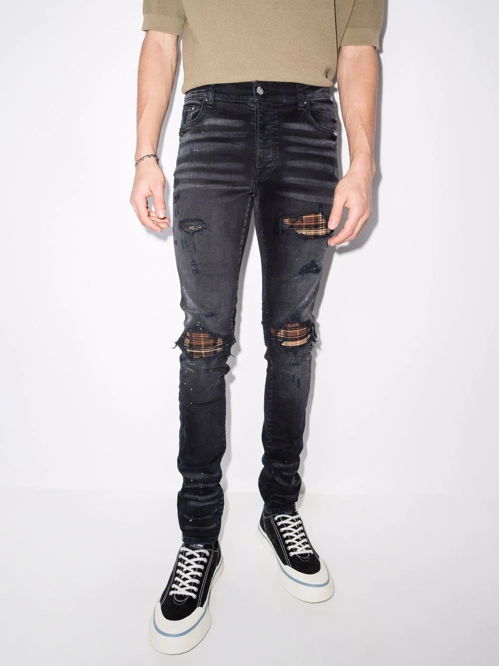 ripped-finish skinny jeans - 2