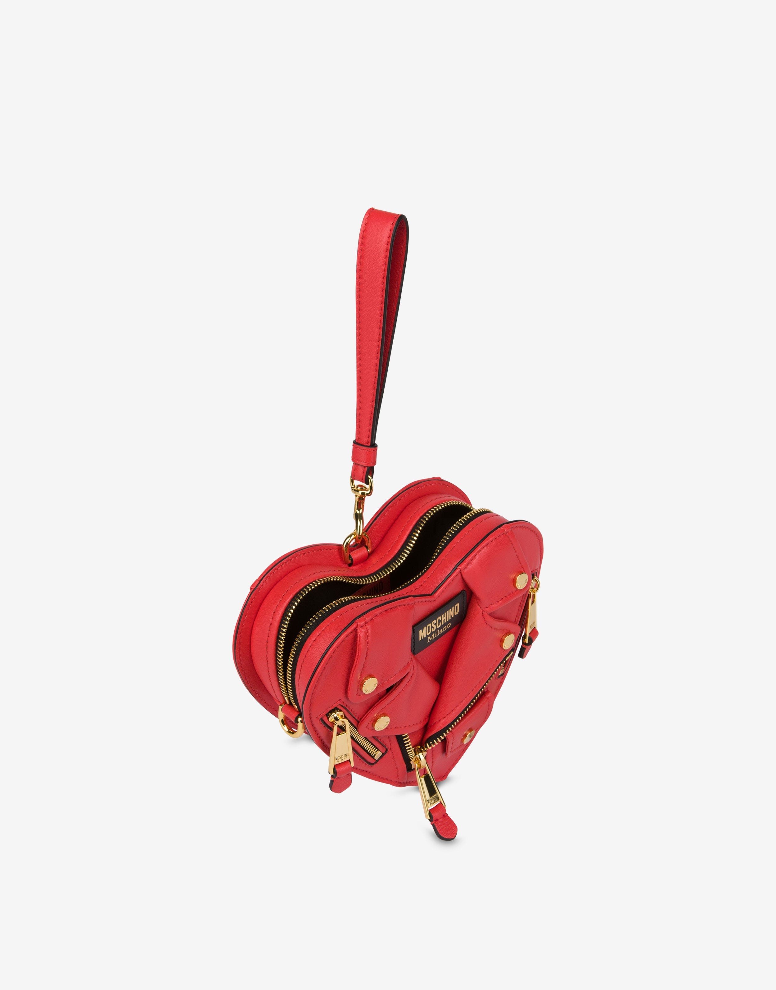HEART BIKER BAG IN NAPPA LEATHER - 3