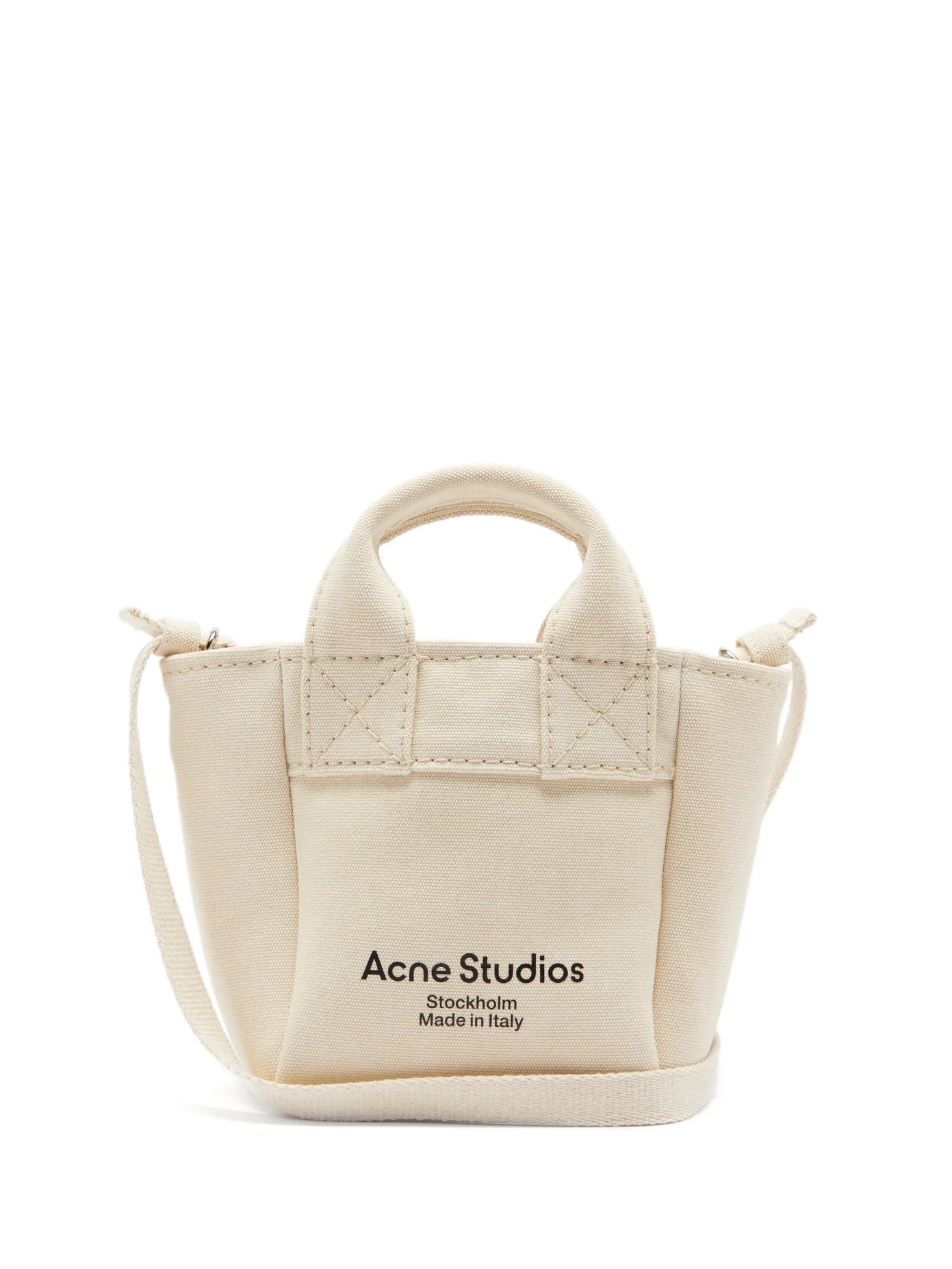 Aleah logo-print cotton-canvas cross-body bag - 1