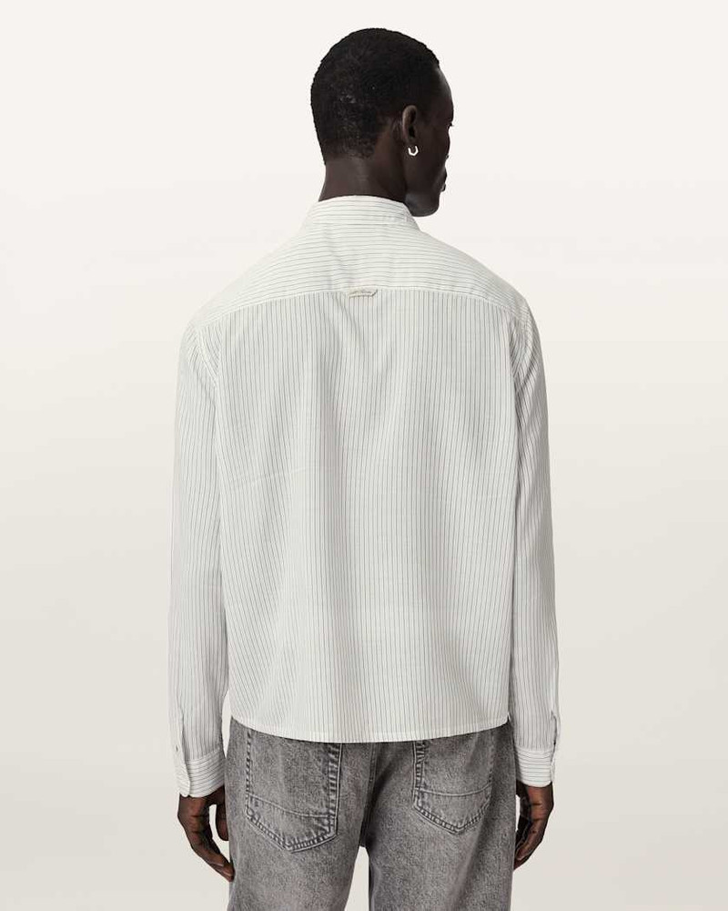 FURROW LONG SLEEVE BOXY STRIPED SHIRT 6