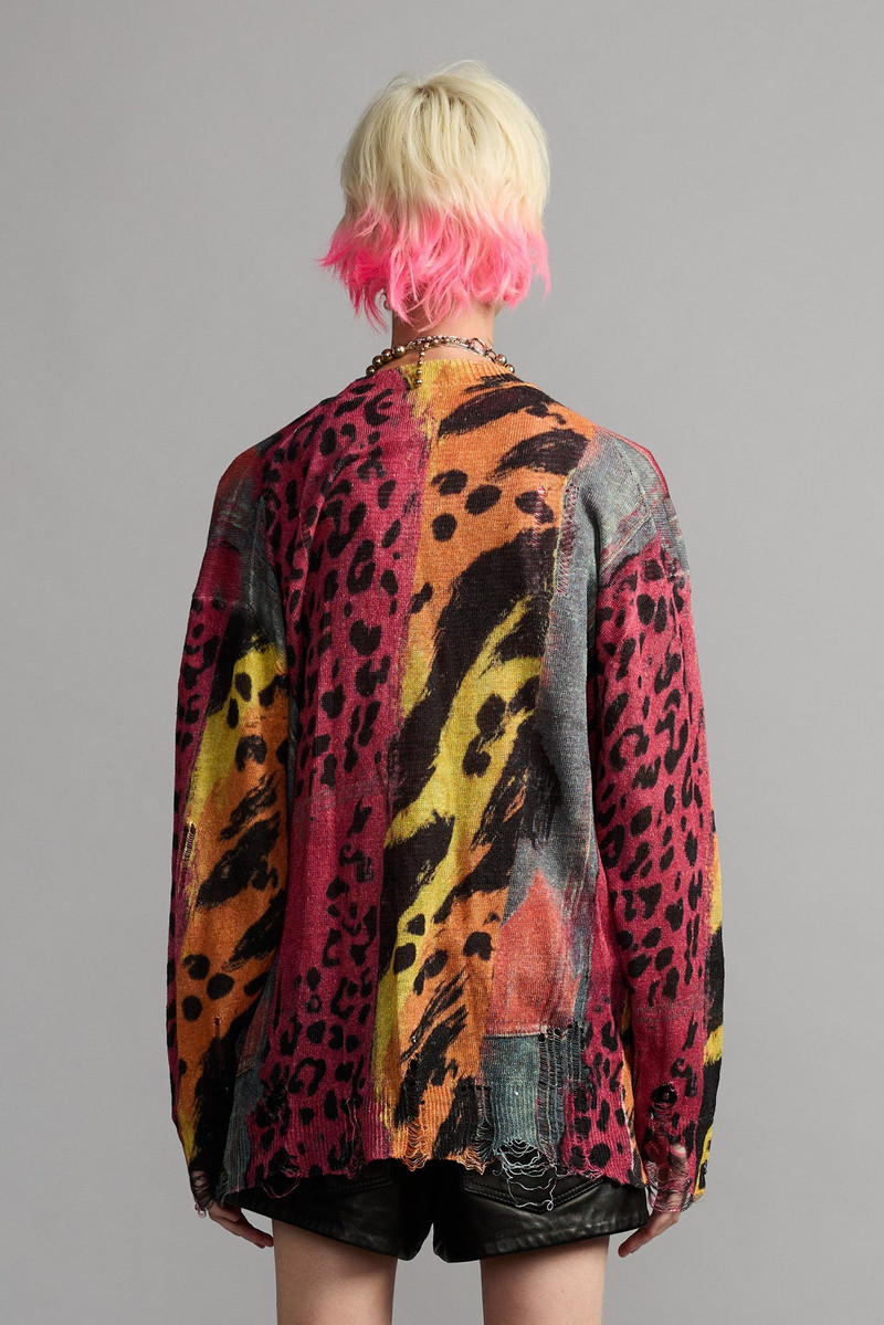 PRINTED BOYFRIEND CARDIGAN 5
