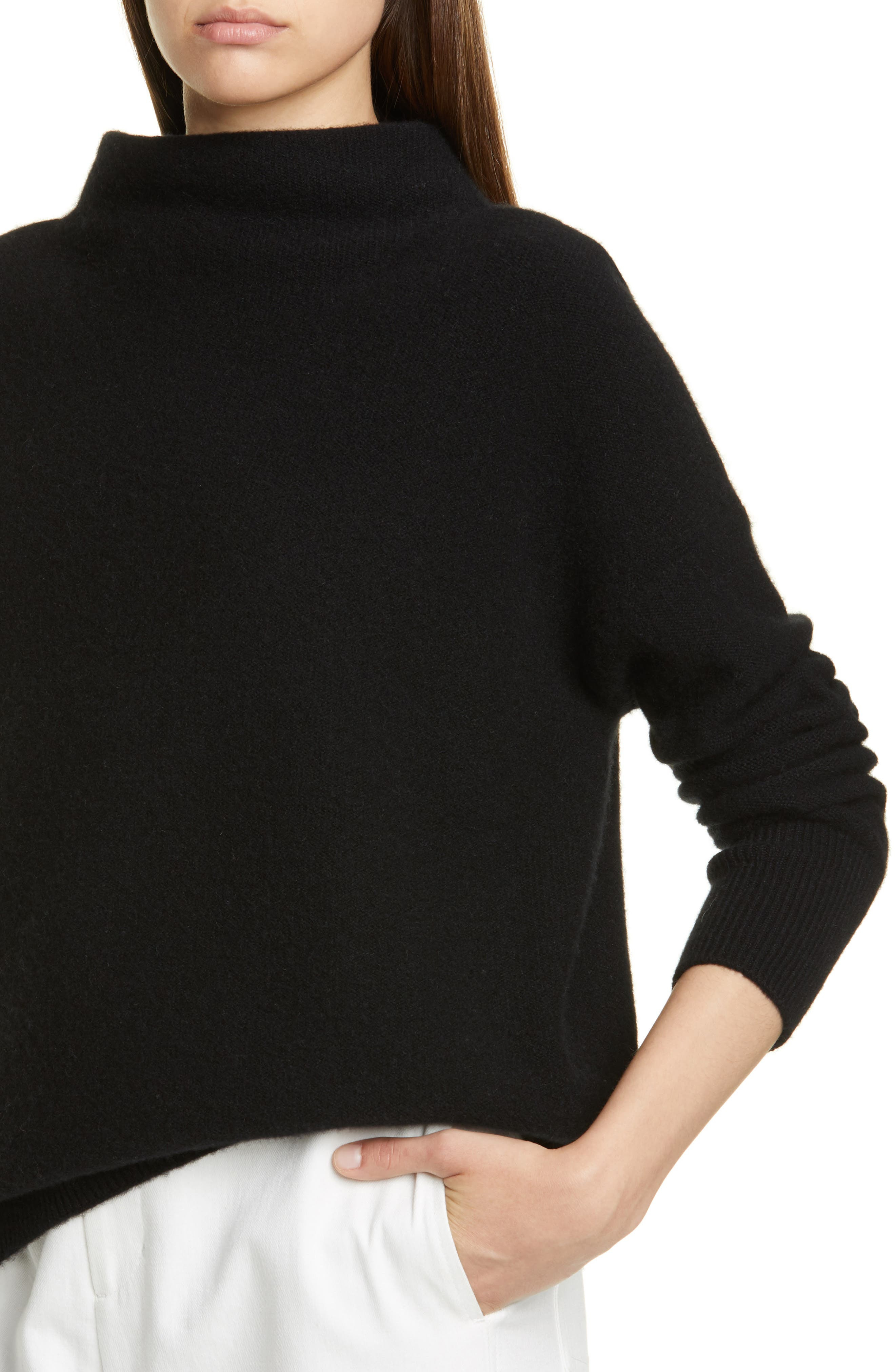 Boiled Cashmere Funnel Neck Pullover - 4