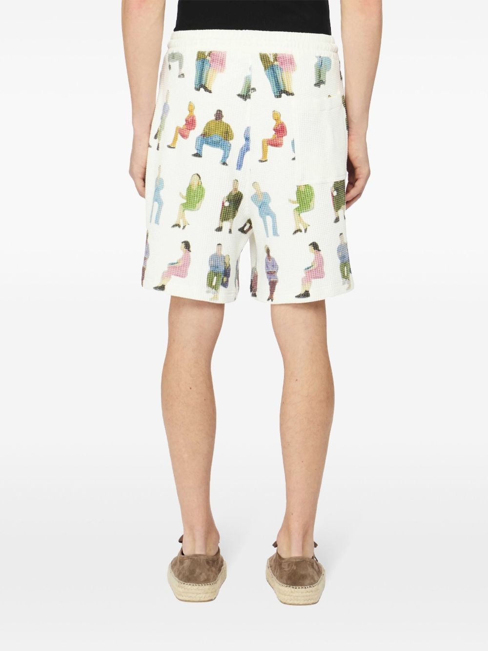 waffle-texture shorts - 4