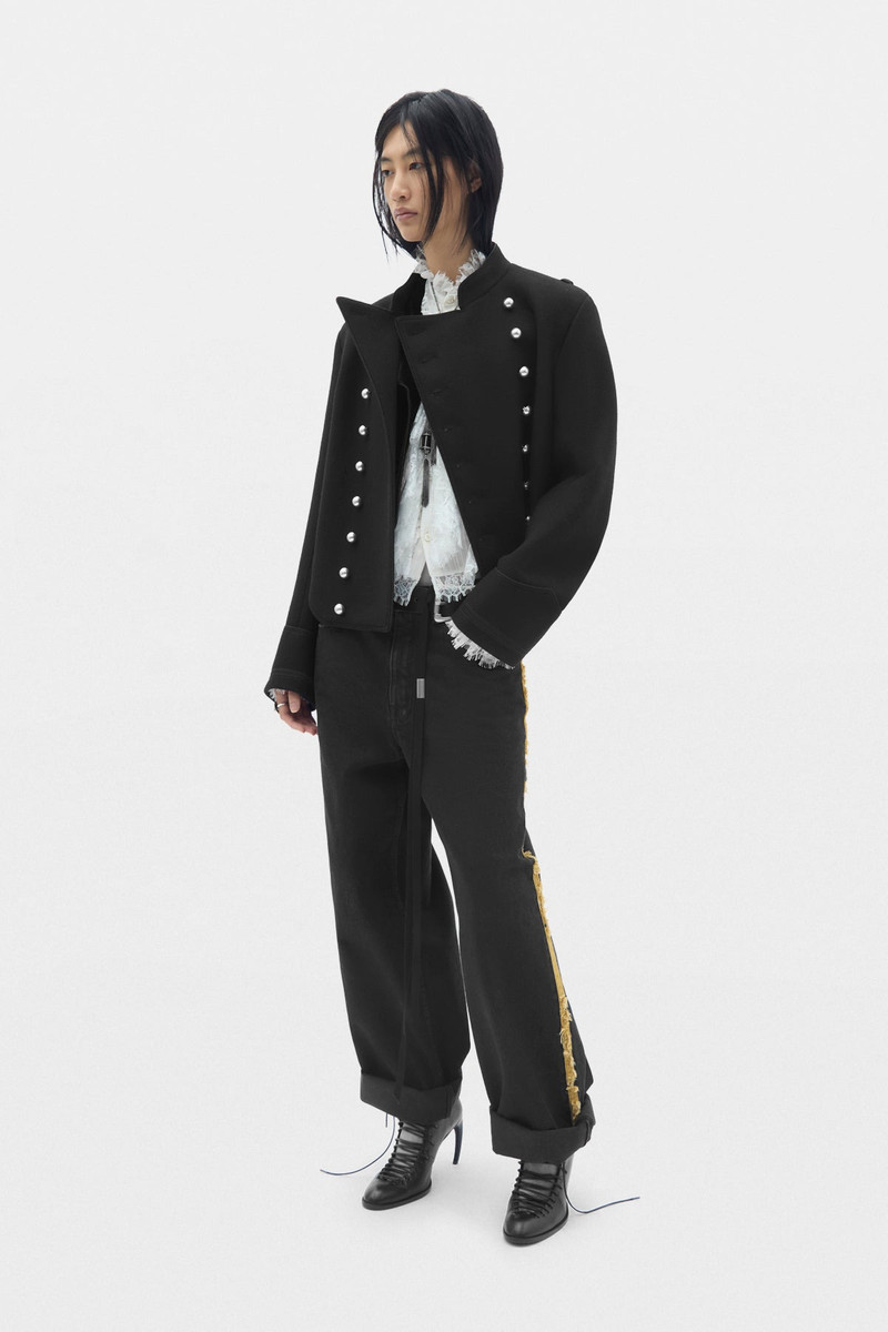 Noha Double Breasted Cropped Marsina Jacket 4