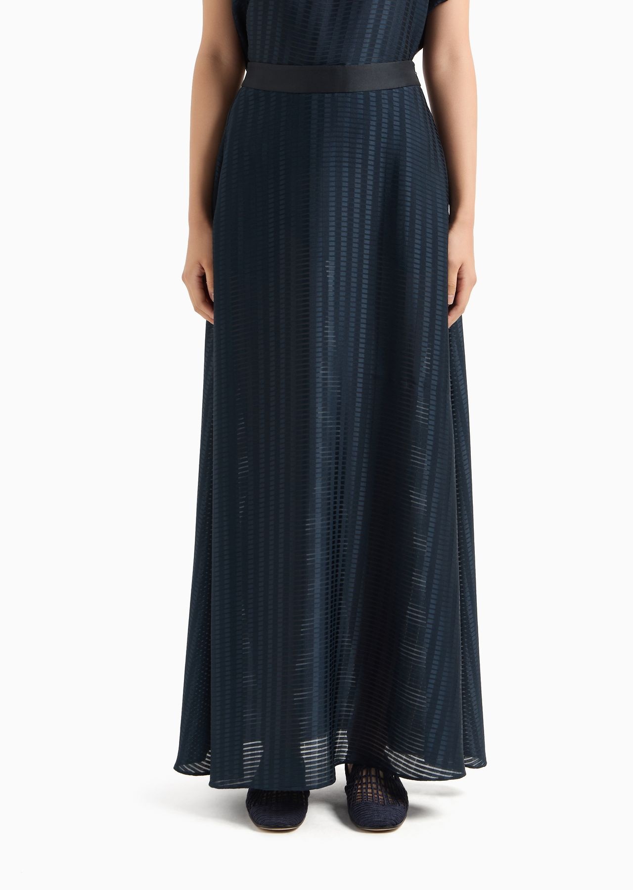 Long skirt with all-over rectangle design - 2