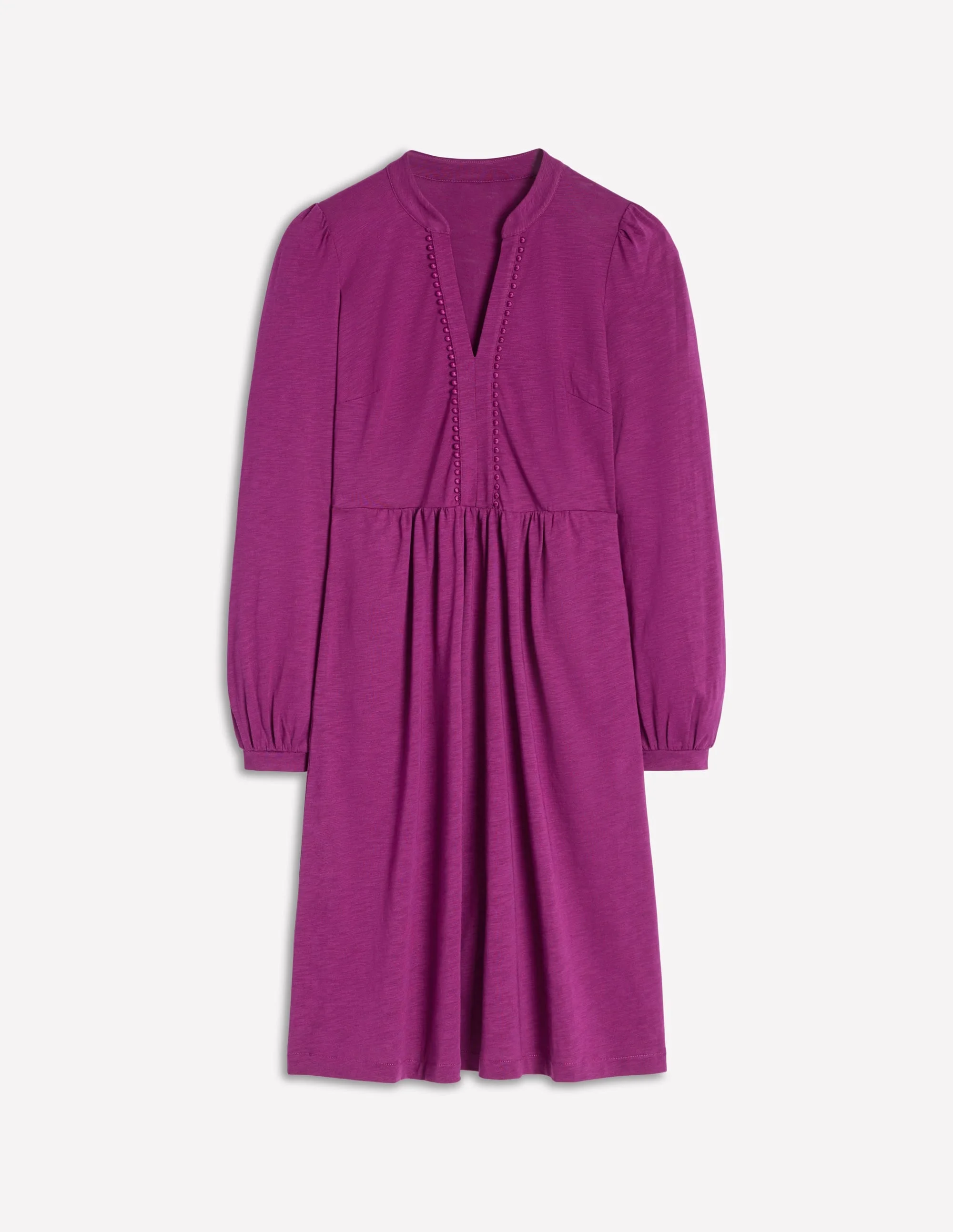 Naomi Relaxed Jersey Dress-Plum Jam - 1