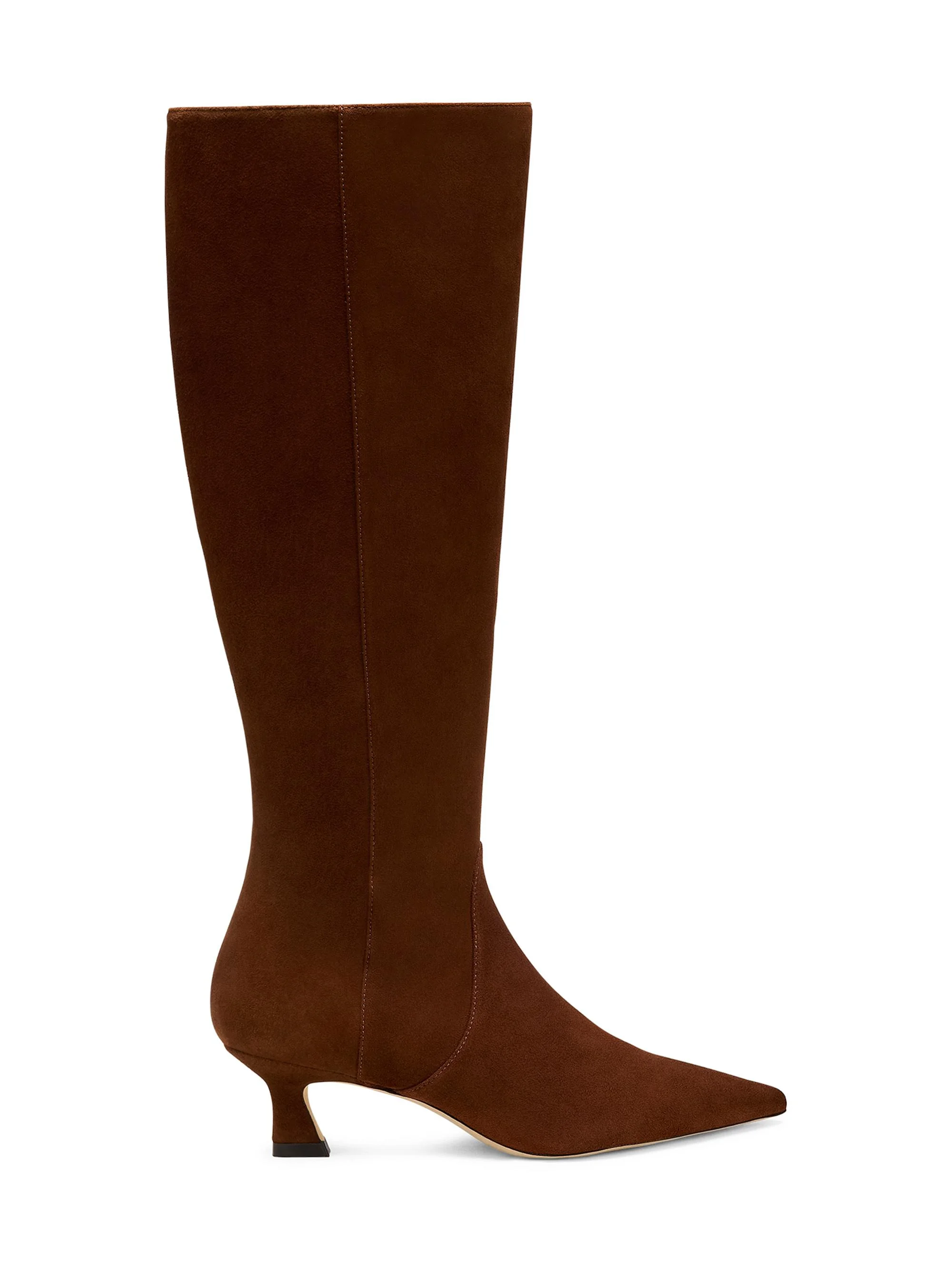 Women's Vinnie 50MM Suede Boots - Deep Coffee - 1